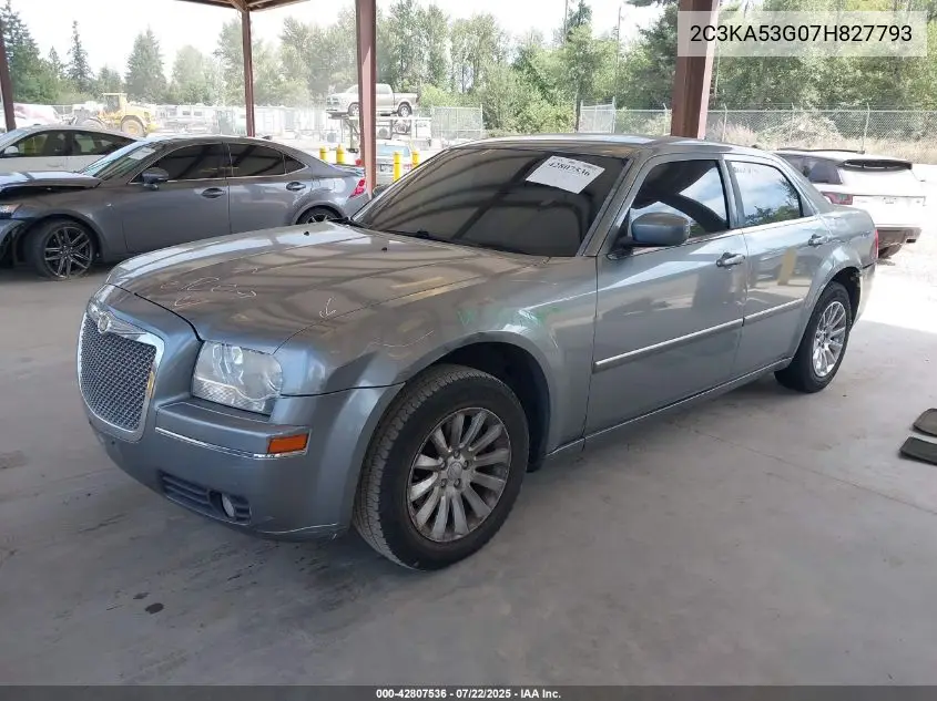 2007 Chrysler 300 Touring VIN: 2C3KA53G07H827793 Lot: 42807536