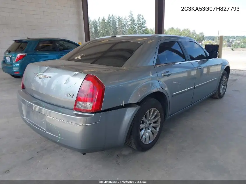 2007 Chrysler 300 Touring VIN: 2C3KA53G07H827793 Lot: 42807536