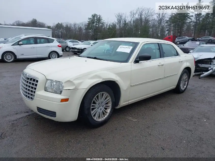 2009 Chrysler 300 Lx VIN: 2C3KA43D19H619697 Lot: 41953939