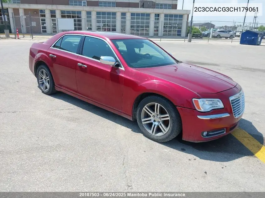 2012 Chrysler 300 Limited VIN: 2C3CCACG3CH179061 Lot: 20187503