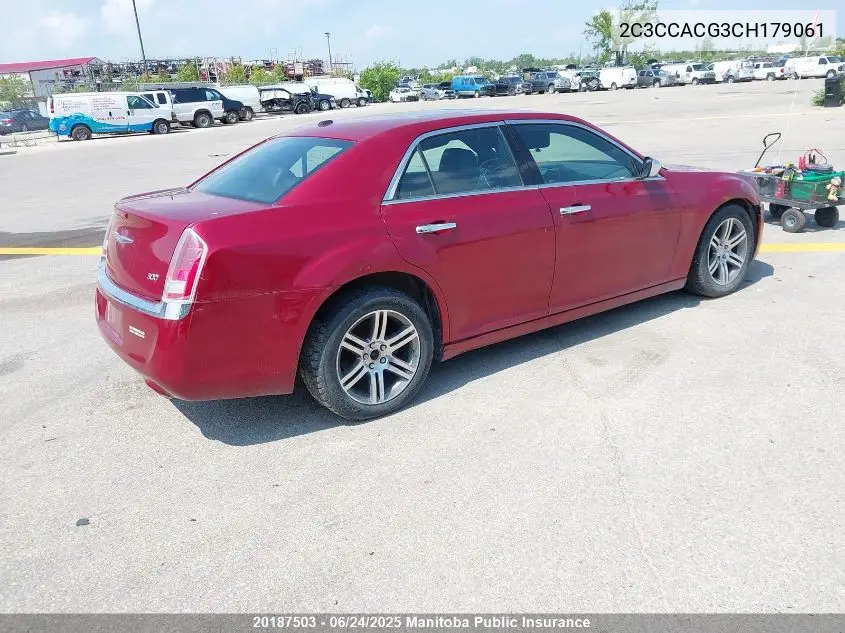 2012 Chrysler 300 Limited VIN: 2C3CCACG3CH179061 Lot: 20187503