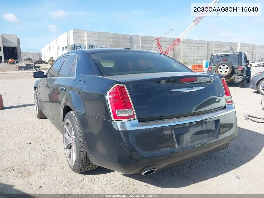 2012 Chrysler 300 VIN: 2C3CCAAG8CH116640 Lot: 42604345