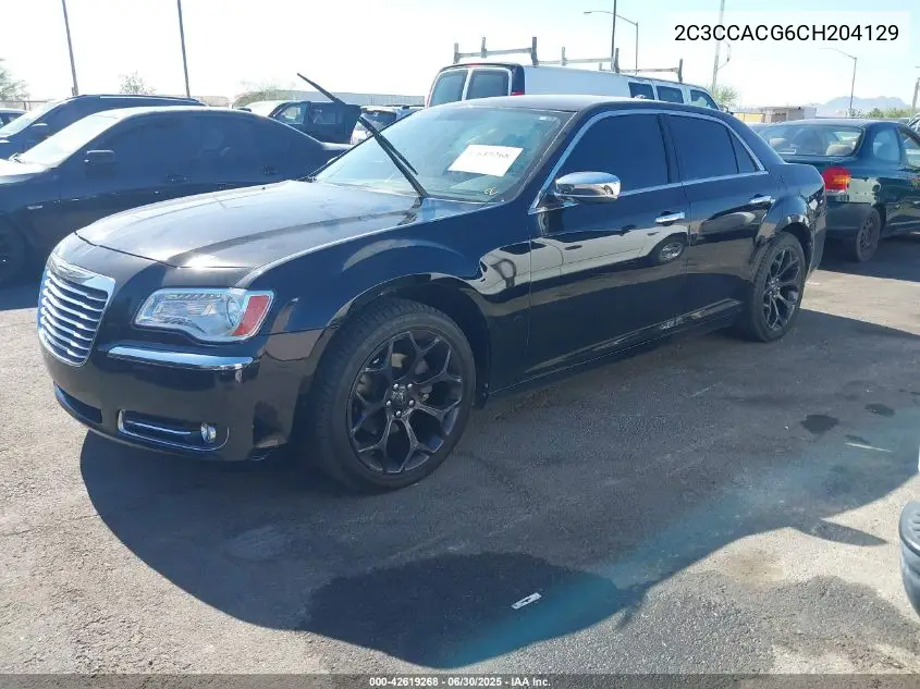 2012 Chrysler 300 Limited VIN: 2C3CCACG6CH204129 Lot: 42619268