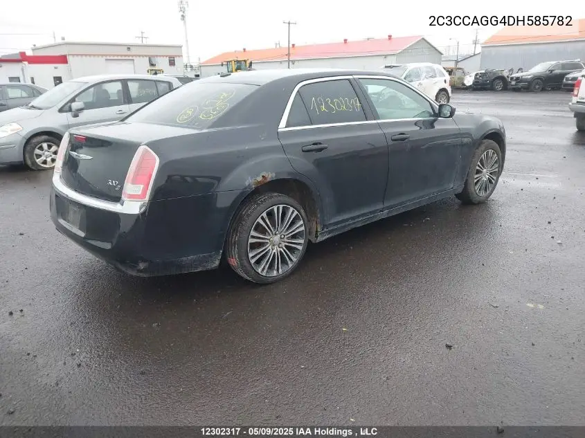 2013 Chrysler 300 S VIN: 2C3CCAGG4DH585782 Lot: 12302317X