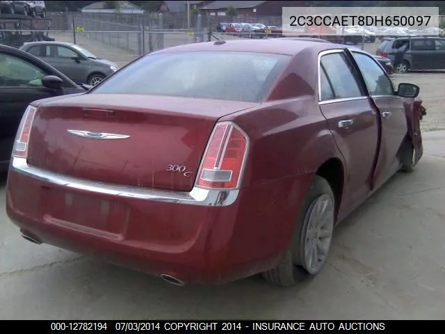 2013 Chrysler 300 C VIN: 2C3CCAET8DH650097 Lot: 12782194