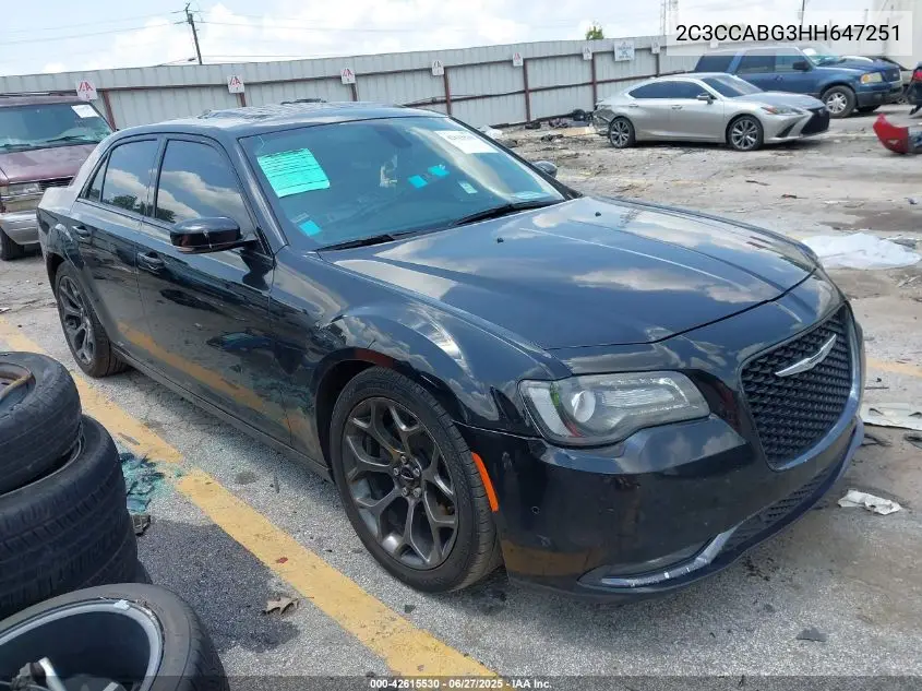 2017 Chrysler 300 300S VIN: 2C3CCABG3HH647251 Lot: 42615530