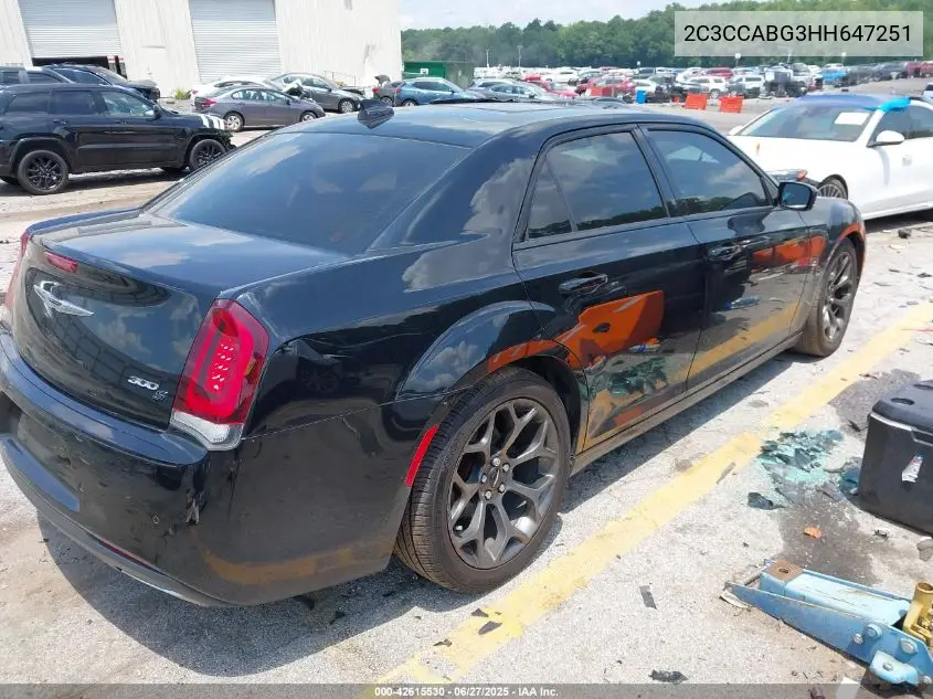 2017 Chrysler 300 300S VIN: 2C3CCABG3HH647251 Lot: 42615530