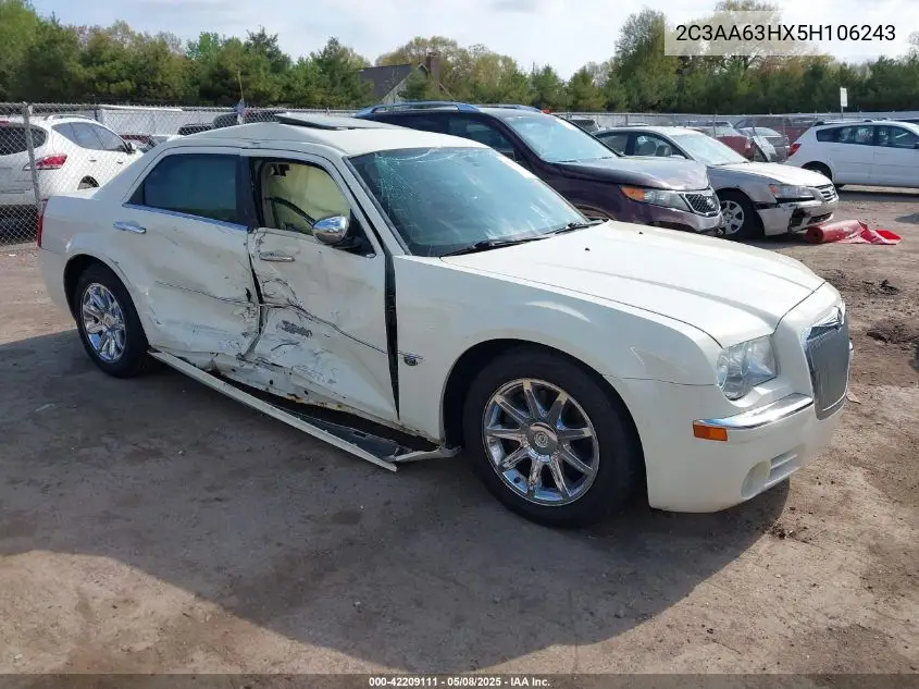 2005 Chrysler 300C VIN: 2C3AA63HX5H106243 Lot: 42209111