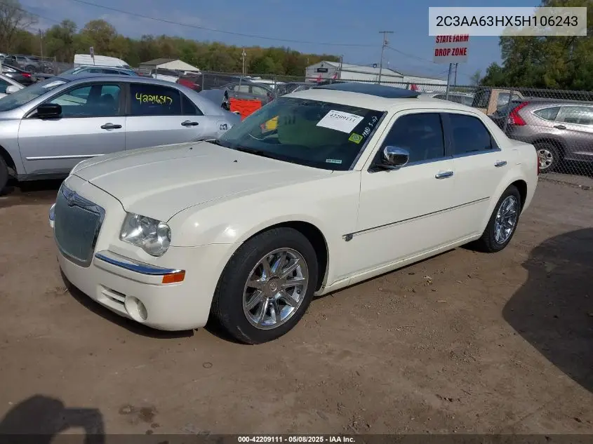 2005 Chrysler 300C VIN: 2C3AA63HX5H106243 Lot: 42209111