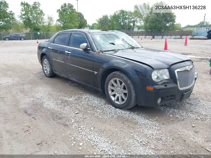 2005 Chrysler 300C VIN: 2C3AA63HX5H136228 Lot: 42318088