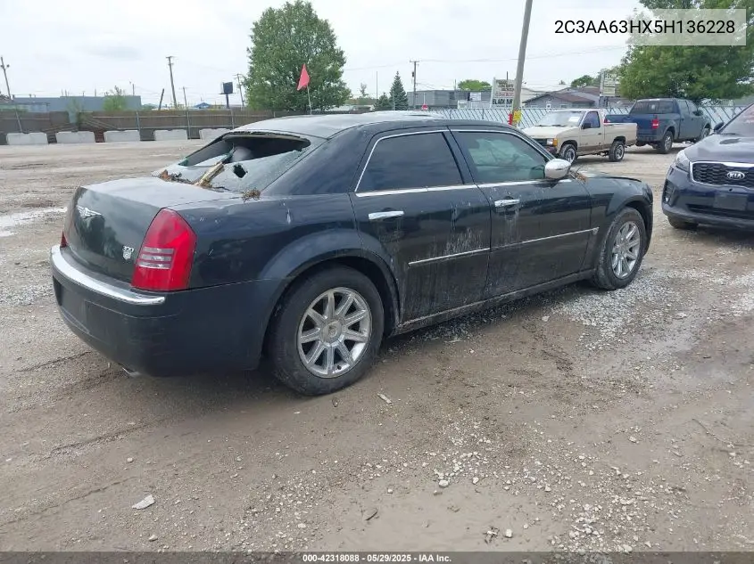 2005 Chrysler 300C VIN: 2C3AA63HX5H136228 Lot: 42318088