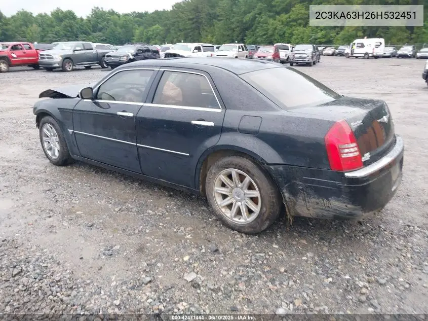 2006 Chrysler 300C VIN: 2C3KA63H26H532451 Lot: 42471444