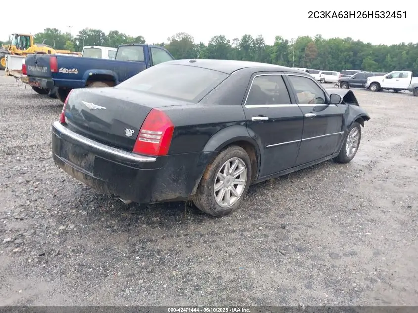 2006 Chrysler 300C VIN: 2C3KA63H26H532451 Lot: 42471444
