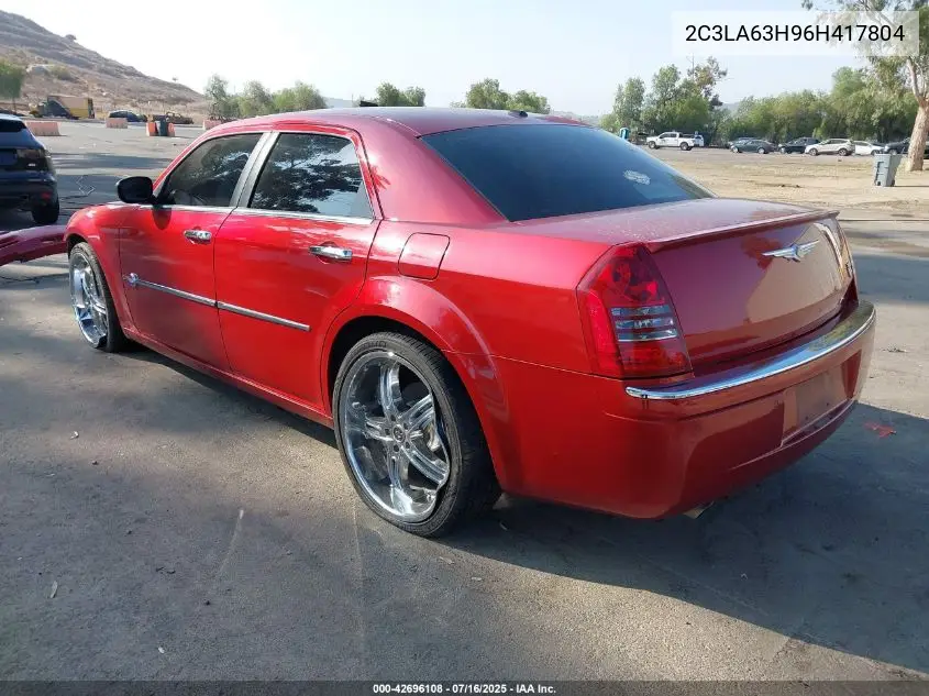 2006 Chrysler 300C VIN: 2C3LA63H96H417804 Lot: 42696108