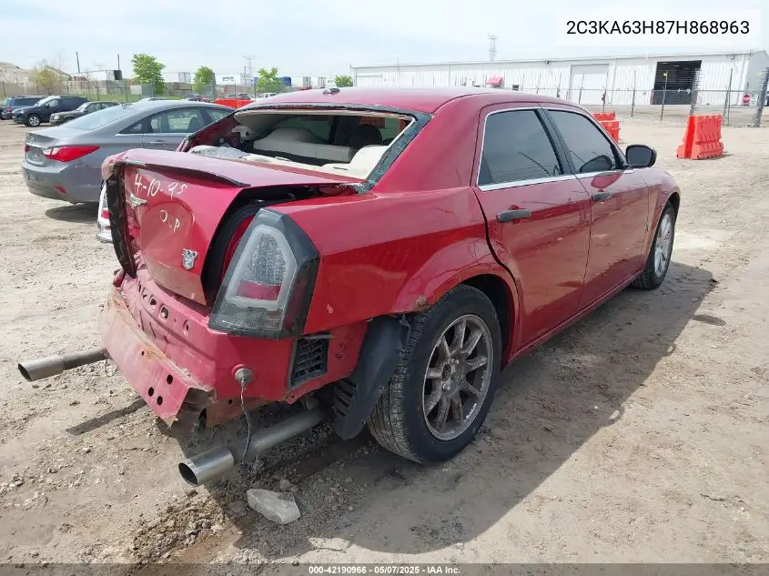 2007 Chrysler 300C VIN: 2C3KA63H87H868963 Lot: 42190966