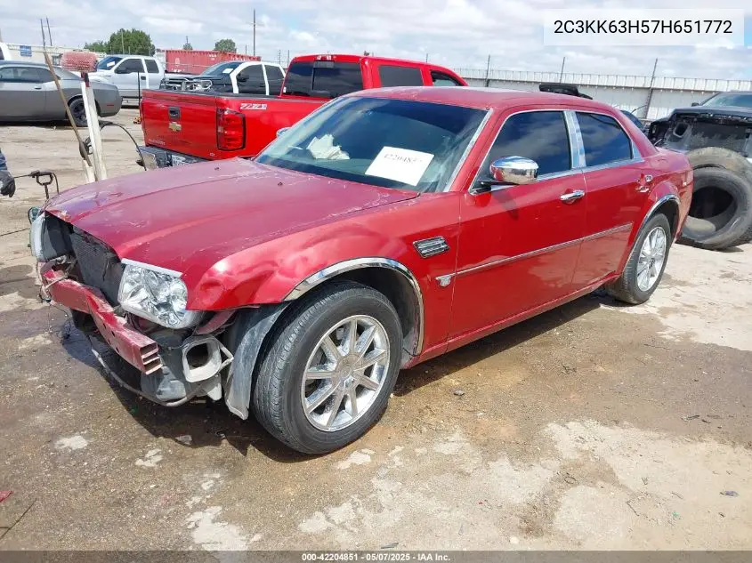 2007 Chrysler 300C VIN: 2C3KK63H57H651772 Lot: 42204851
