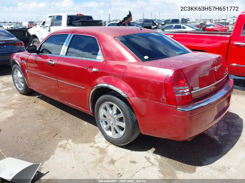 2007 Chrysler 300C VIN: 2C3KK63H57H651772 Lot: 42204851