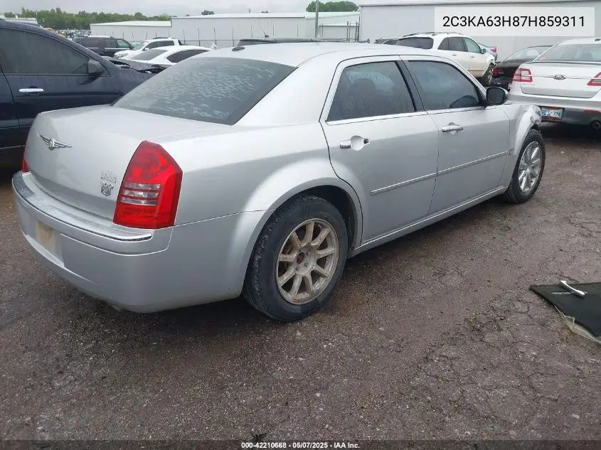 2007 Chrysler 300C VIN: 2C3KA63H87H859311 Lot: 42210668