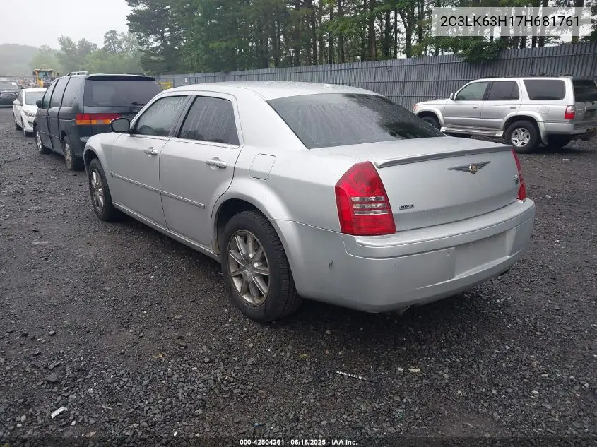 2007 Chrysler 300C VIN: 2C3LK63H17H681761 Lot: 42504261