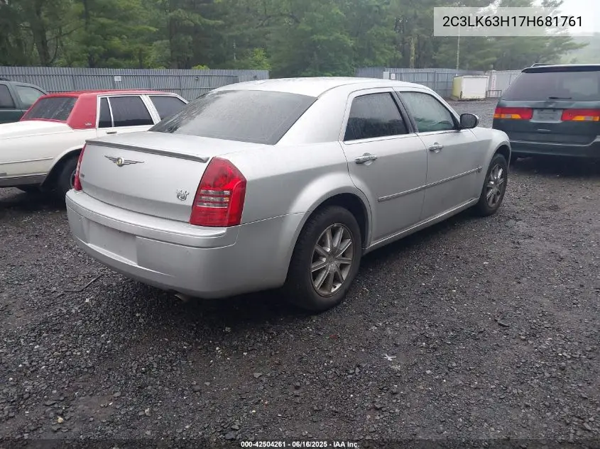 2007 Chrysler 300C VIN: 2C3LK63H17H681761 Lot: 42504261