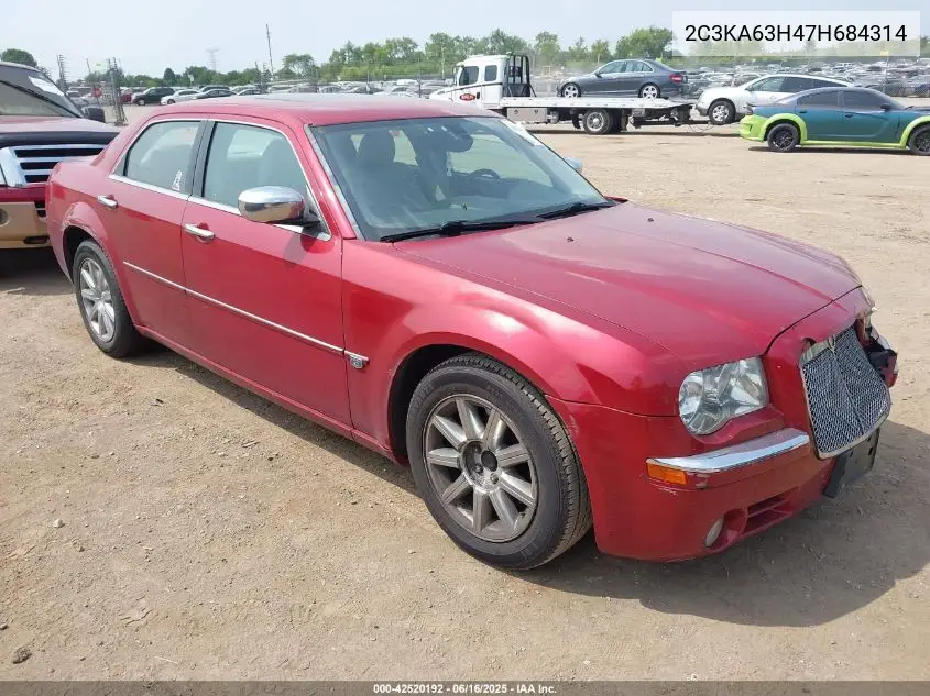 2007 Chrysler 300C VIN: 2C3KA63H47H684314 Lot: 42520192