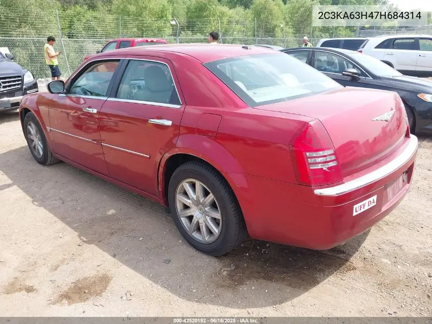 2007 Chrysler 300C VIN: 2C3KA63H47H684314 Lot: 42520192