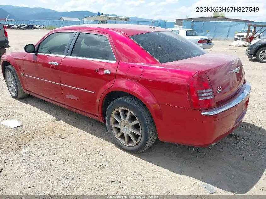 2007 Chrysler 300C VIN: 2C3KK63H67H827549 Lot: 42590476