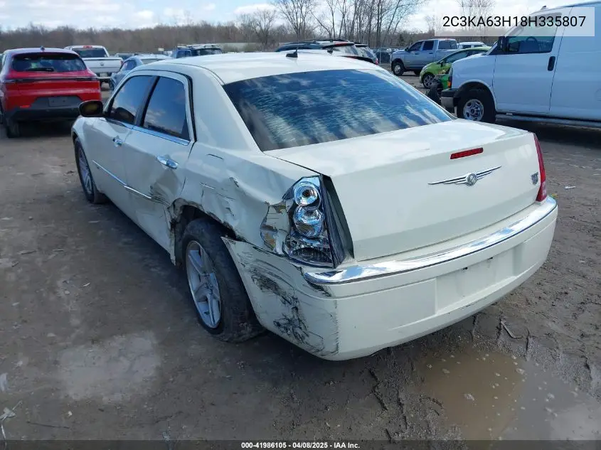 2008 Chrysler 300C Hemi VIN: 2C3KA63H18H335807 Lot: 41986105