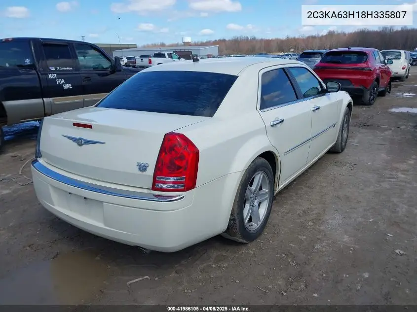 2008 Chrysler 300C Hemi VIN: 2C3KA63H18H335807 Lot: 41986105