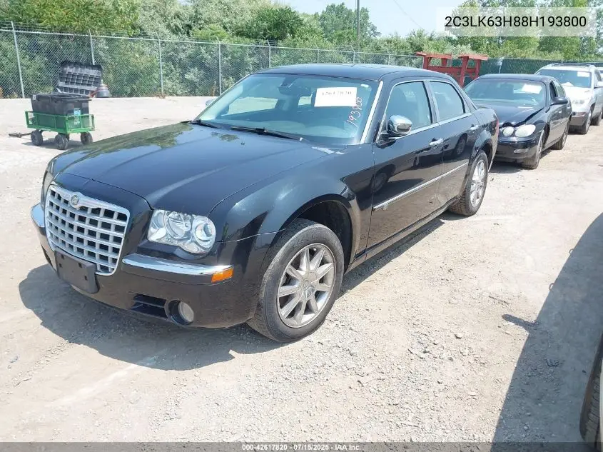 2008 Chrysler 300C VIN: 2C3LK63H88H193800 Lot: 42617820