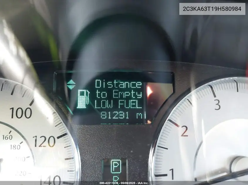 2009 Chrysler 300C Hemi VIN: 2C3KA63T19H580984 Lot: 42211635