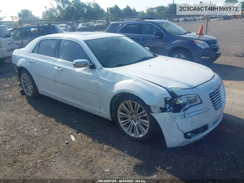 2011 Chrysler 300C VIN: 2C3CA6CT4BH598972 Lot: 42567295