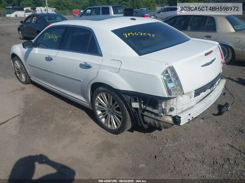 2011 Chrysler 300C VIN: 2C3CA6CT4BH598972 Lot: 42567295