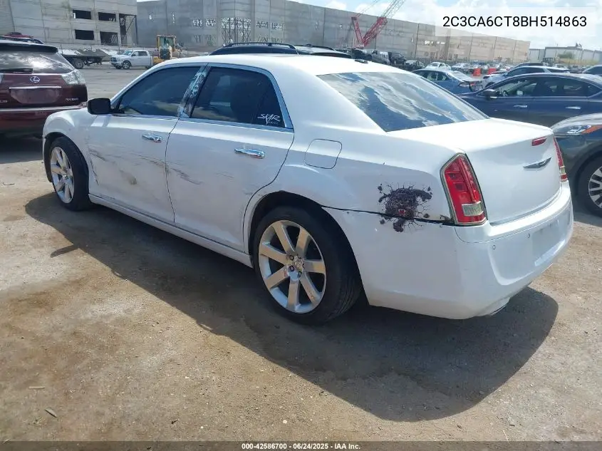 2011 Chrysler 300C VIN: 2C3CA6CT8BH514863 Lot: 42586700