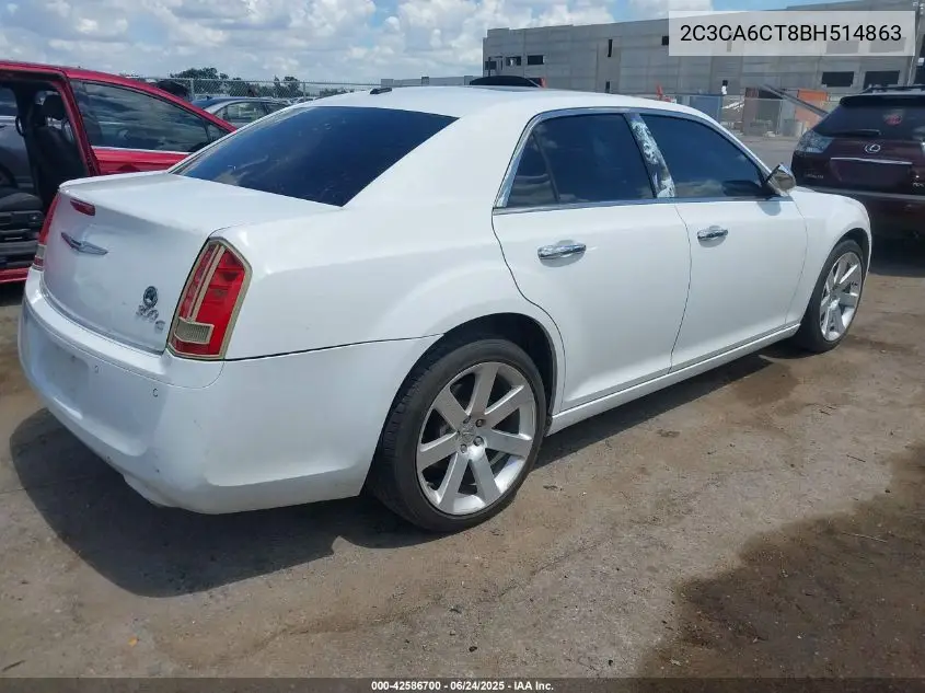 2011 Chrysler 300C VIN: 2C3CA6CT8BH514863 Lot: 42586700