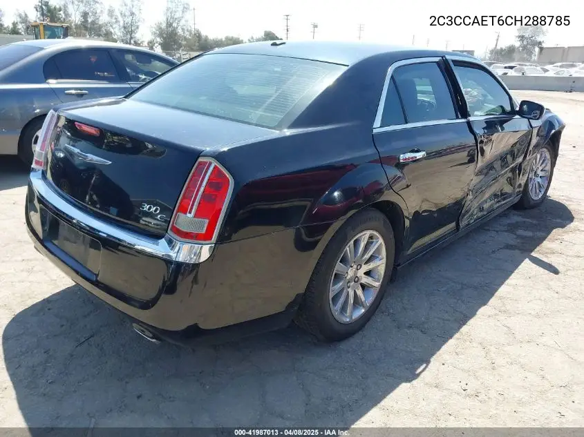 2012 Chrysler 300C VIN: 2C3CCAET6CH288785 Lot: 41987013