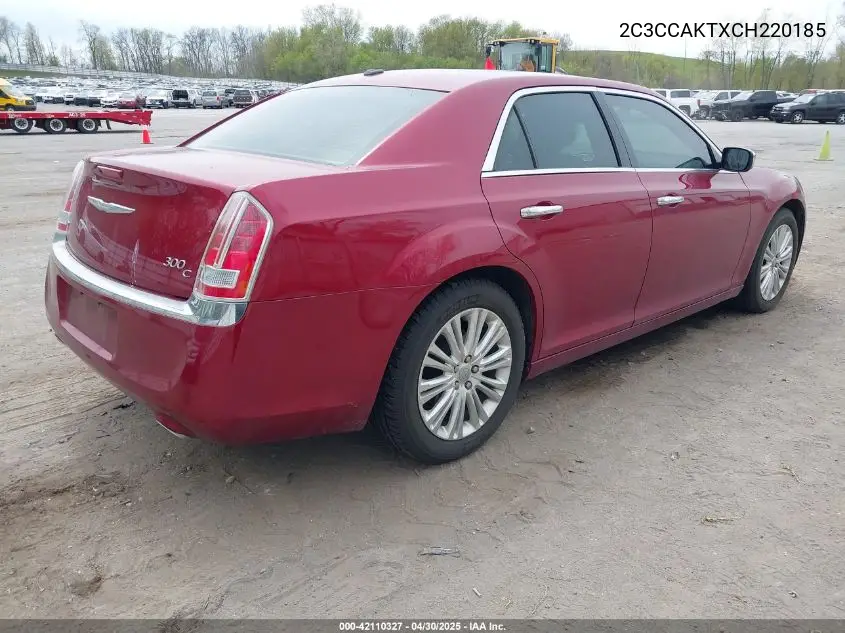2012 Chrysler 300C Awd VIN: 2C3CCAKTXCH220185 Lot: 42110327