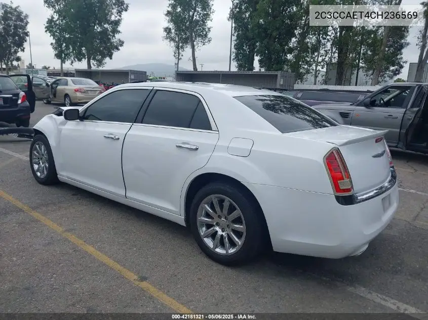2012 Chrysler 300C VIN: 2C3CCAET4CH236569 Lot: 42181321