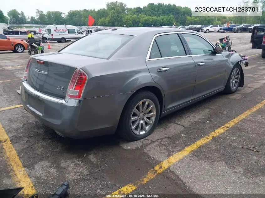 2012 Chrysler 300C VIN: 2C3CCAET4CH283701 Lot: 42540397