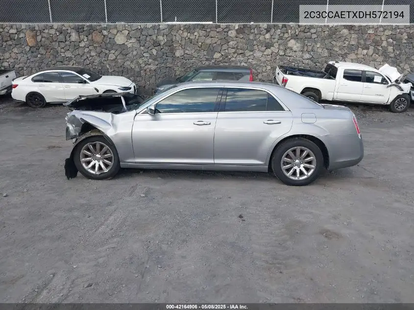 2013 Chrysler 300C VIN: 2C3CCAETXDH572194 Lot: 42164906