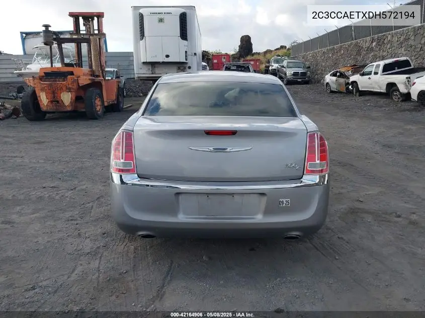 2013 Chrysler 300C VIN: 2C3CCAETXDH572194 Lot: 42164906