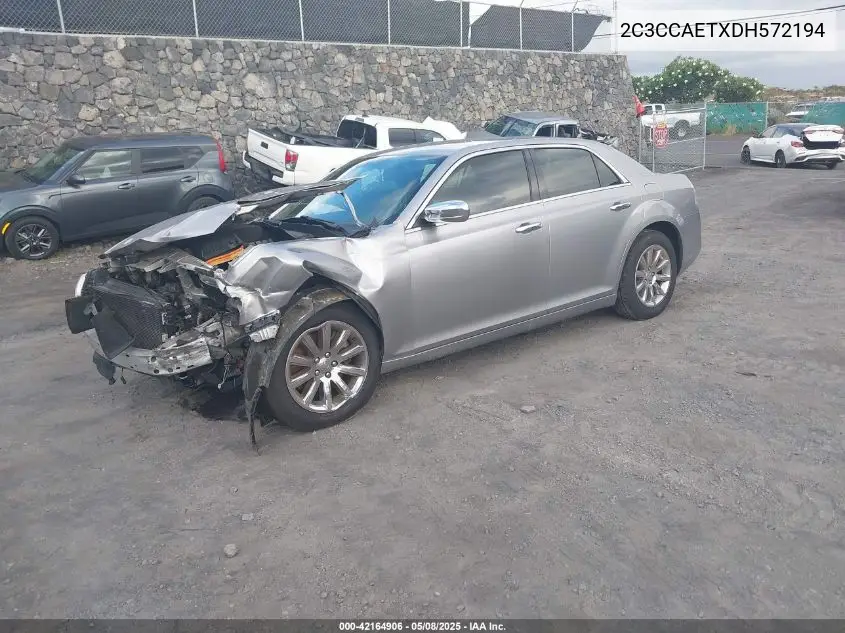 2013 Chrysler 300C VIN: 2C3CCAETXDH572194 Lot: 42164906