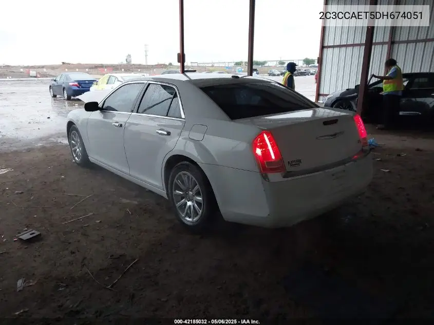 2013 Chrysler 300C VIN: 2C3CCAET5DH674051 Lot: 42185032