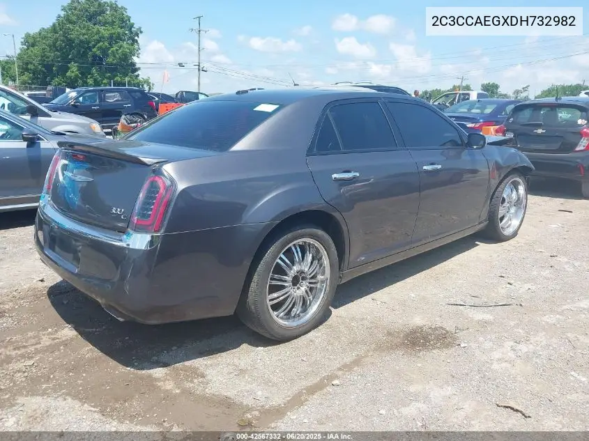 2013 Chrysler 300C VIN: 2C3CCAEGXDH732982 Lot: 42567332