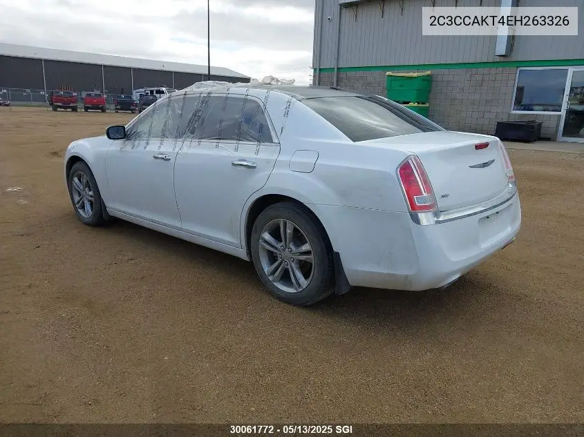 2014 Chrysler 300C VIN: 2C3CCAKT4EH263326 Lot: 30061772