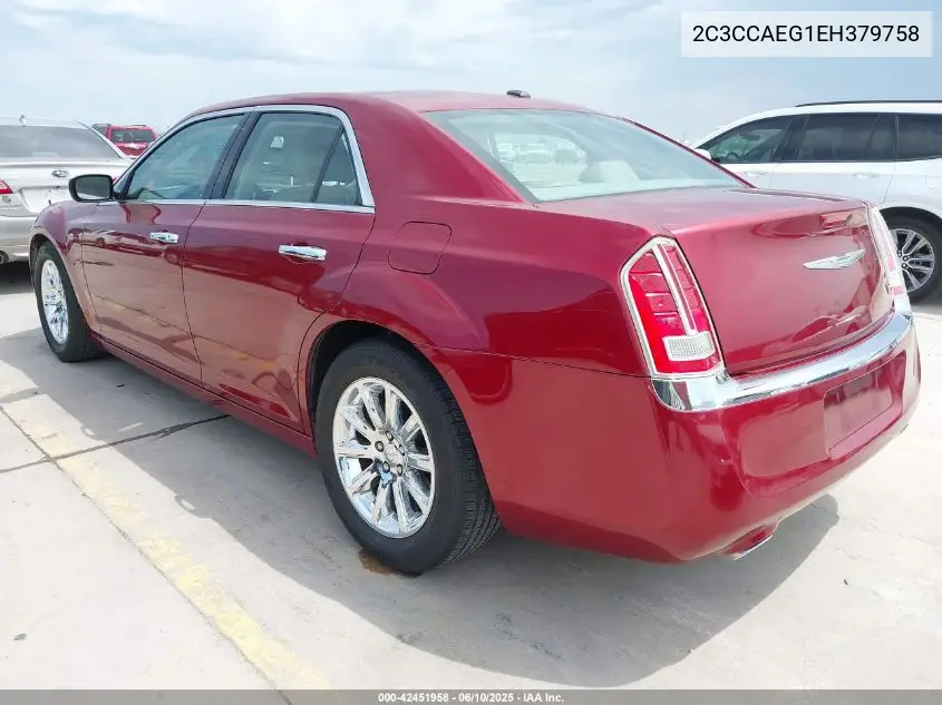 2014 Chrysler 300C VIN: 2C3CCAEG1EH379758 Lot: 42451958