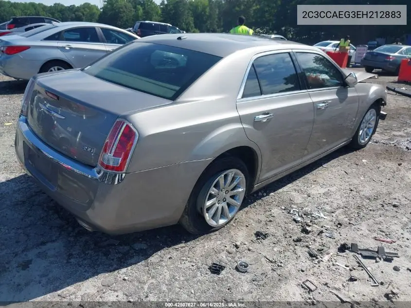 2014 Chrysler 300C VIN: 2C3CCAEG3EH212883 Lot: 42507627