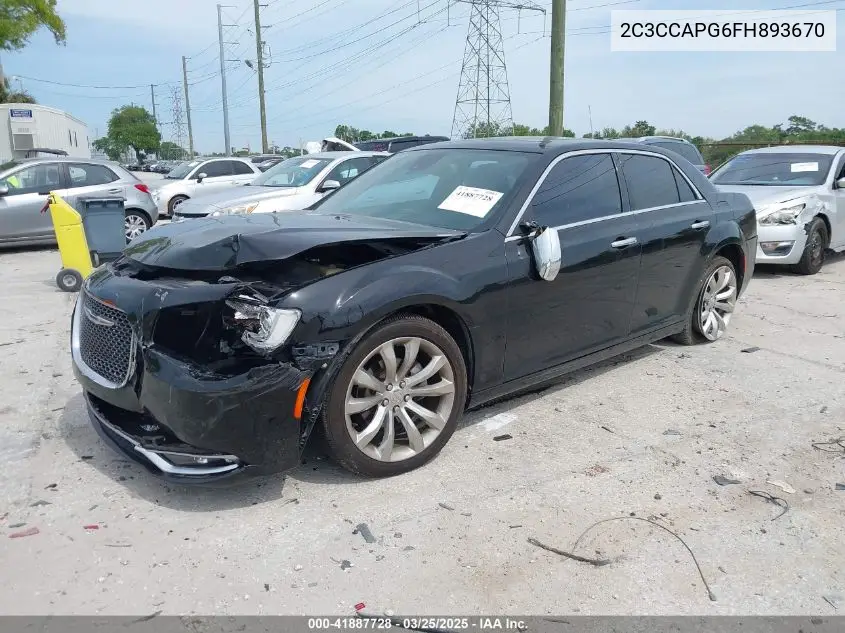 2015 Chrysler 300C Platinum VIN: 2C3CCAPG6FH893670 Lot: 41887728