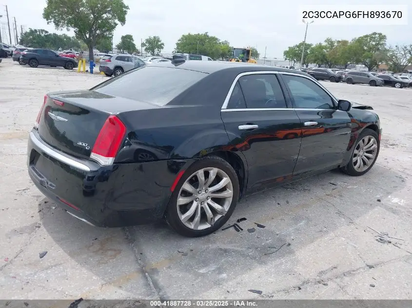 2015 Chrysler 300C Platinum VIN: 2C3CCAPG6FH893670 Lot: 41887728