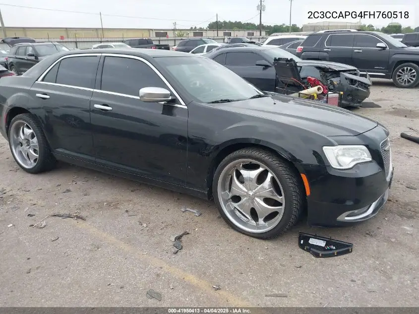 2015 Chrysler 300C Platinum VIN: 2C3CCAPG4FH760518 Lot: 41950413